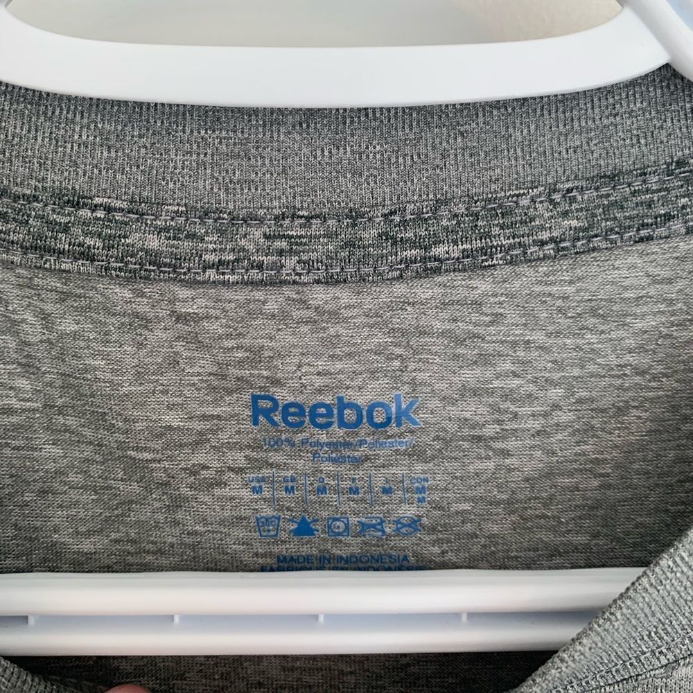 nwt Mens Reebok Performance Grey T-shirt - Picture 3 of 6